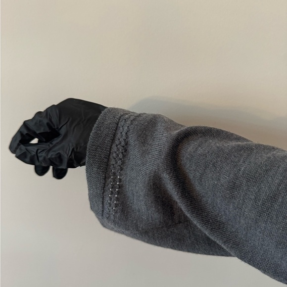 Max Studio 100% Extra Fine Merino Wool Duster Cardigan - Grey/Gray XS fits S too - Picture 10 of 14